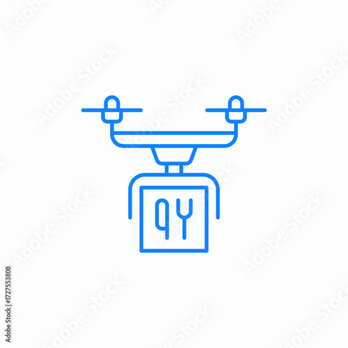 food logistics icon sign vector