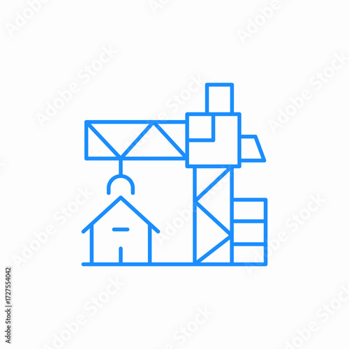 house construction icon sign vector