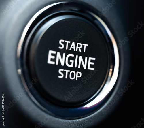 start stop button, start stop button used in vehicles close-up
