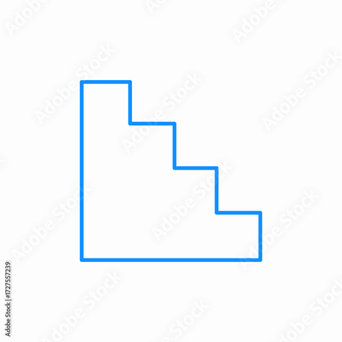 stairways wall icon sign vector