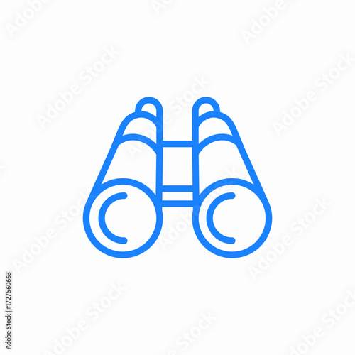 binocular icon icon sign vector