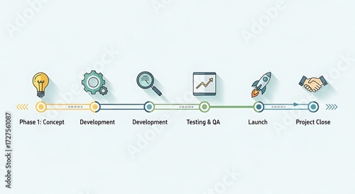 Project Timeline Infographic. (1)