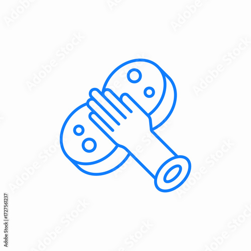 cleaning sponge icon sign vector