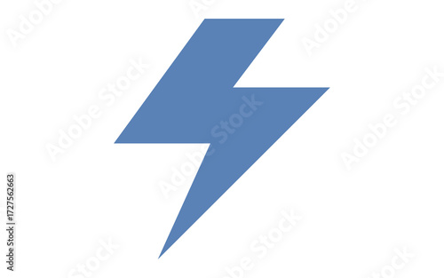 Free Download Solid Light Blue Geometric Lightning Bolt Shape - GFXLoad