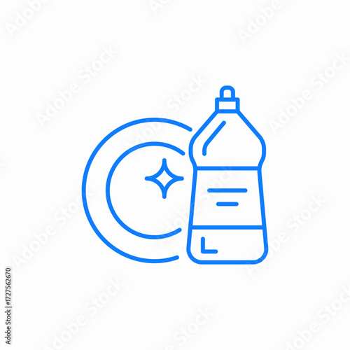 dishwashing liquid icon sign vector