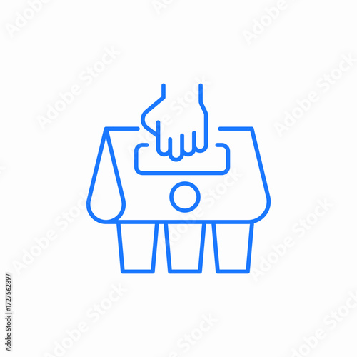 drink carrier icon sign vector