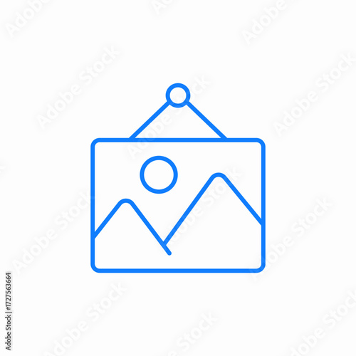 frame picture icon sign vector