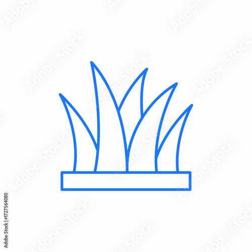 grass nature icon sign vector