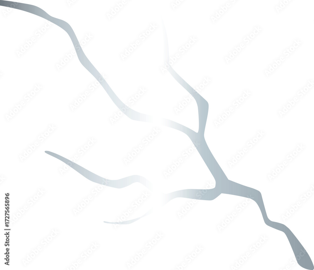 Fototapeta premium Silver Lightning Bolt 