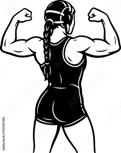 Woman Wrestler SVG Cut Files for Cricut & Silhouette