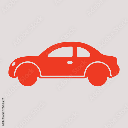 Minimal Vector Car Design Illustration – Simple Modern Vehicle Silhouette for Automotive Branding, Transportation Icon, Clean Monochrome Auto Graphic Artwork