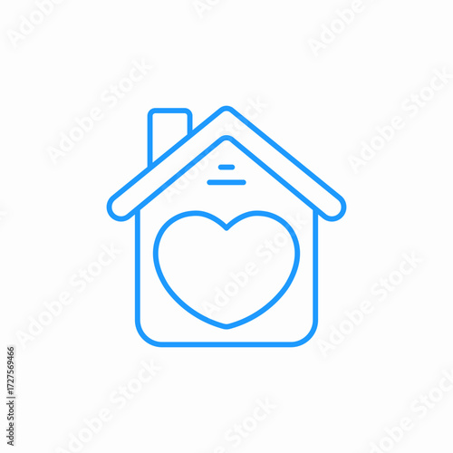 love house home icon sign vector