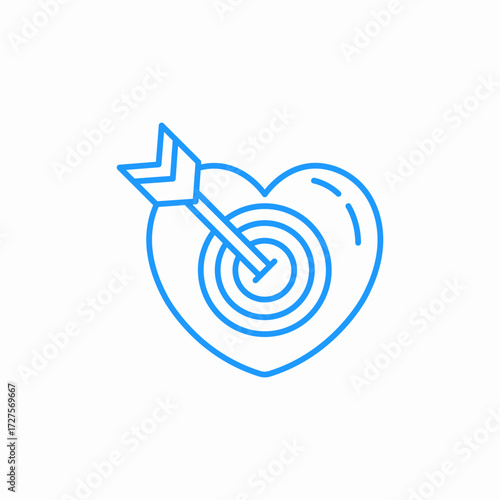 love target arrow icon sign vector