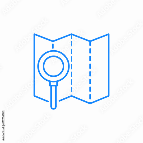 map location search icon sign vector
