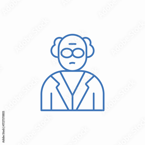 scientist science icon sign vector