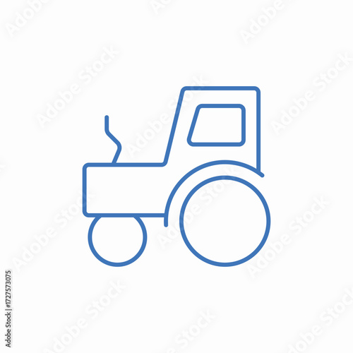 tractor agriculture icon sign vector