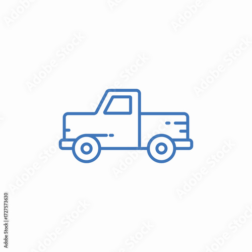 truck van icon sign vector