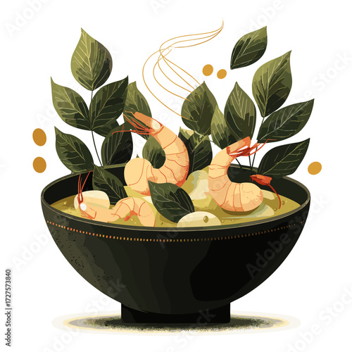 Tacacá Amazonian Soup with Shrimp and Jambu Leaves –Brazilian Cuisine