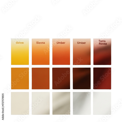 Palette of Earth Tones A Study in Ochre, Sienna, and Umber Shades