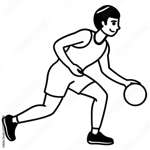 running man vector illustration