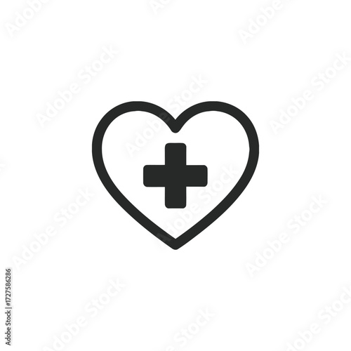 love,heart with cross(icon)
