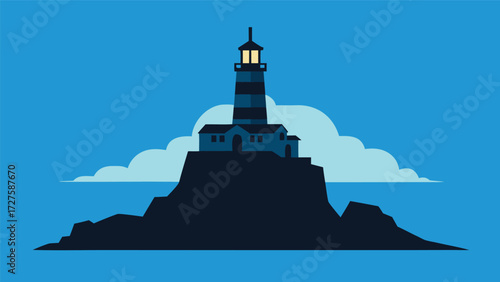 lighthouse on the sea