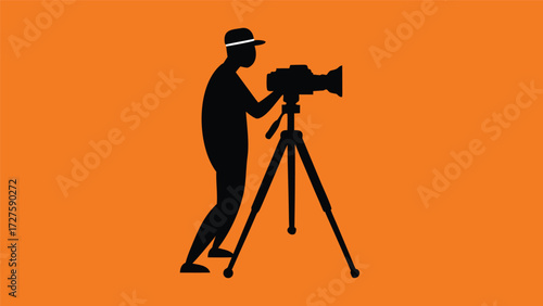 silhouette of a photographer