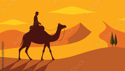 camel in the desert