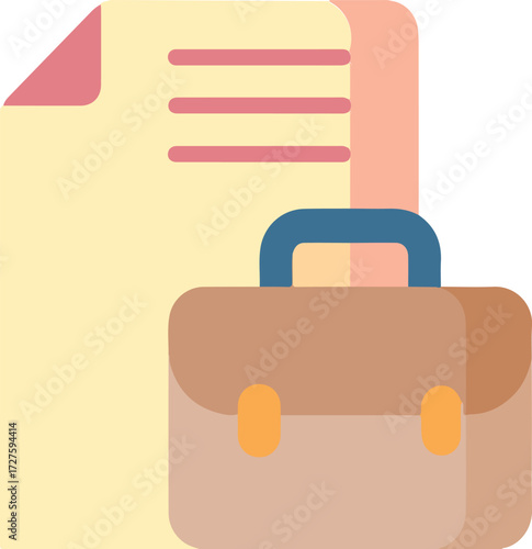 Adobe Illustrator Artwork of Job Seeker Icon Vector – Professional Candidate and Employment Concept