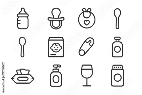 Baby coffee soda wine vector tea beverage glass icon can juice cup