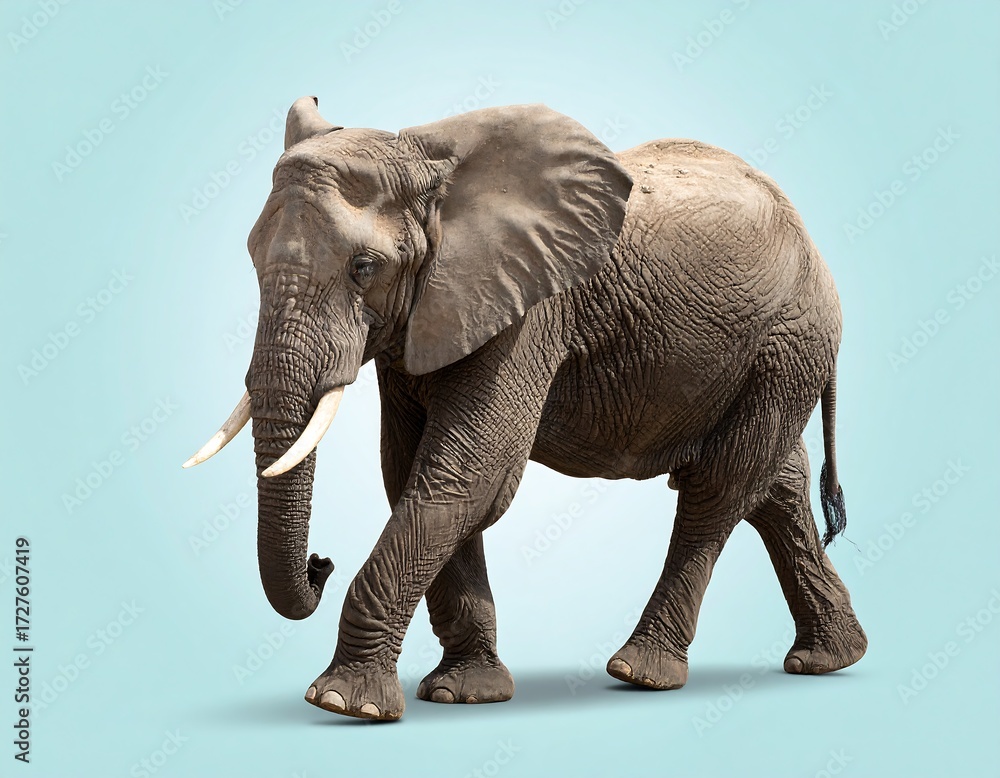 Obraz premium African elephant in profile