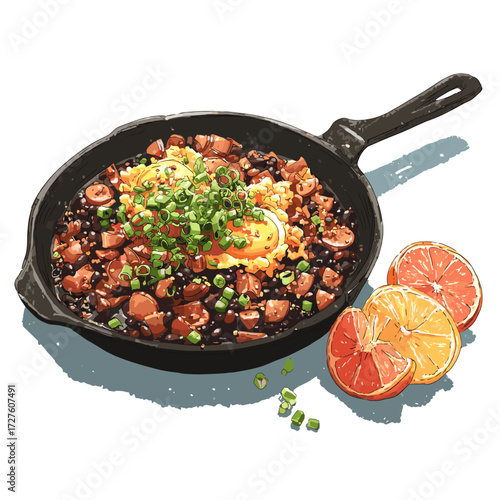 Feijão Tropeiro Brazilian Beans with Sausage and Eggs
