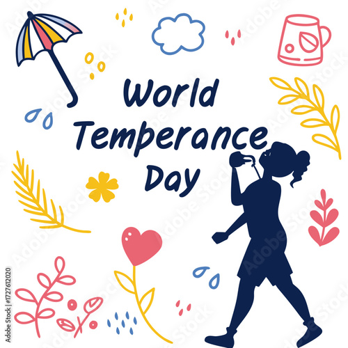 WORLD TEMPERANCE DAY vector illustration