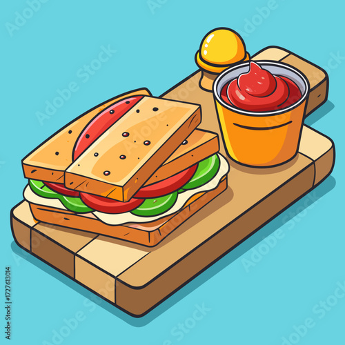 sandwich with cheese