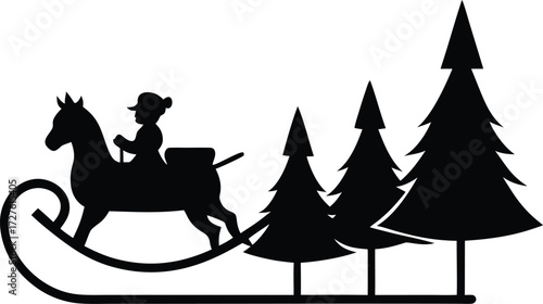 santa claus and christmas tree