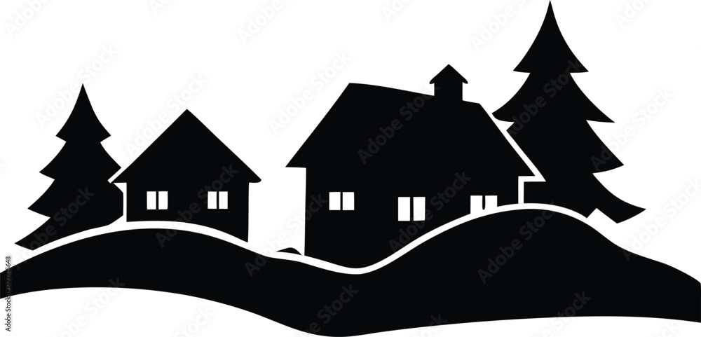 Fototapeta premium vector illustration of a castle