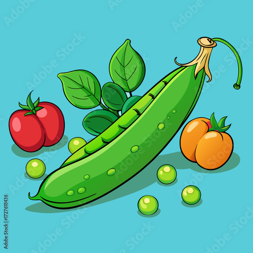 vector illustration of vegetables