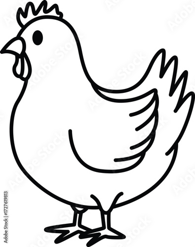 Chicken Illustration for kids