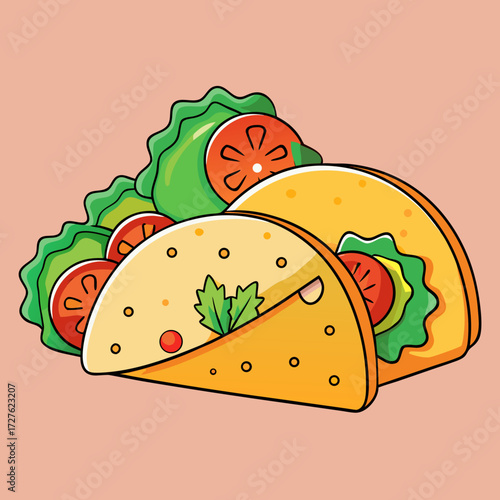 vector illustration of a slice of pizza
