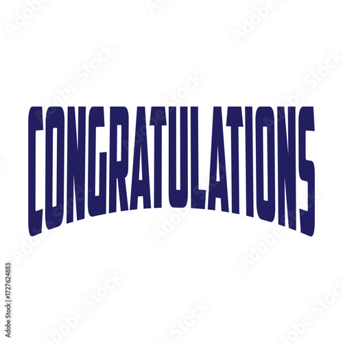"Congratulations!" greeting sign. Congrats Graduated. Handwritten modern brush lettering with golden stars and academic cap. Text for card, T-shirt print, banner, poster. Isolated vector