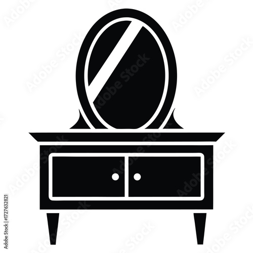 floating vanity vector icon  on white background