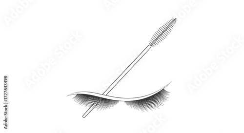 Eyelash Extension Application Tool and Lashes.