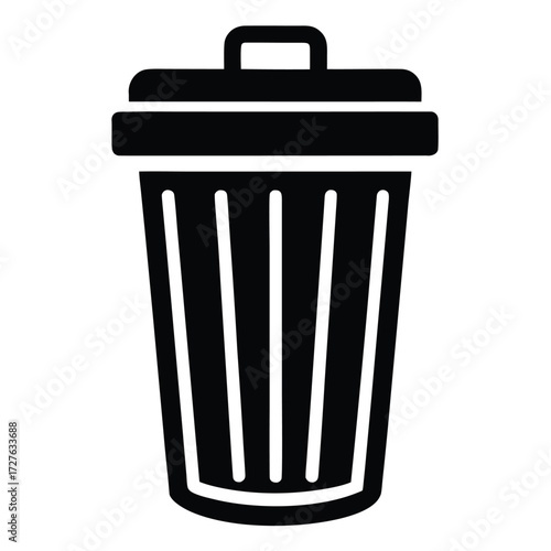 lost   found bin vector icon on white background