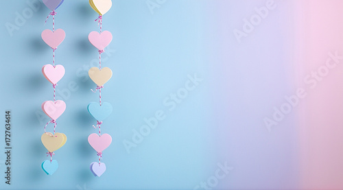 pink balloons with ribbon