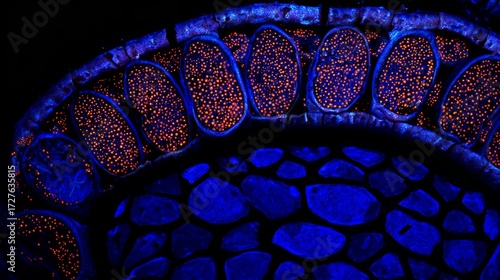 Microscopic dreamlike view inside a cell, with mitochondria as tiny glowing power plants recharging at night.
