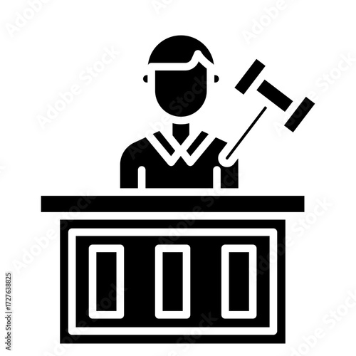 Judge Vector Icon
