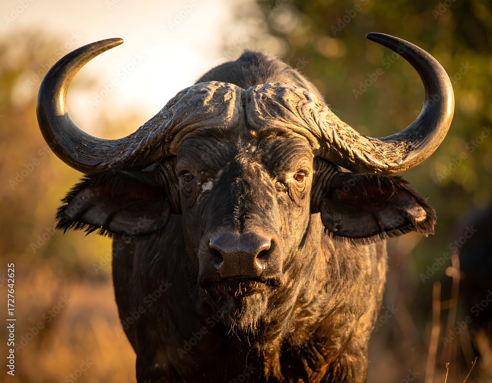 Fototapeta premium Close-up of a Cape buffalo