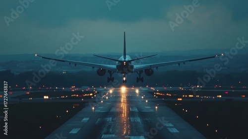airplane landing
