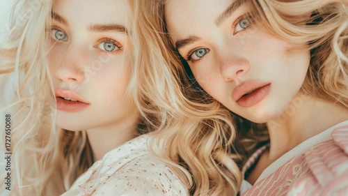 Two Young Women Posing