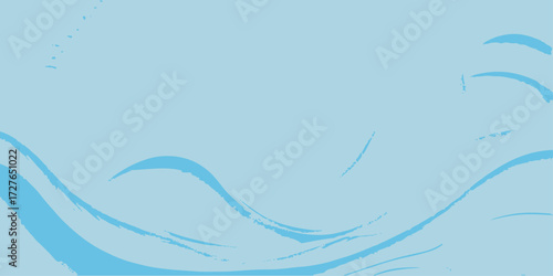 Abstract blue wave vector illustration with curve lines design for a modern water pattern wallpaper backdrop